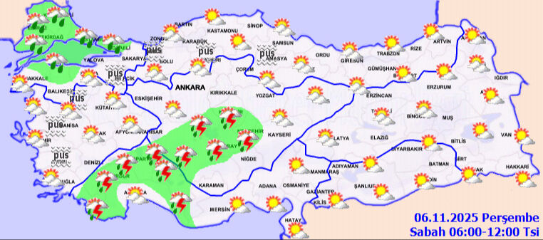 Bugün yağış var mı, yağmur bekleniyor mu? 6 Kasım Hava Durumu Bugün yağış var mı, yağmur bekleniyor mu? 6 Kasım Hava Durumu - 1. Resim