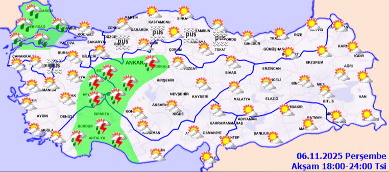 Bugün yağış var mı, yağmur bekleniyor mu? 6 Kasım Hava Durumu Bugün yağış var mı, yağmur bekleniyor mu? 6 Kasım Hava Durumu - 3. Resim