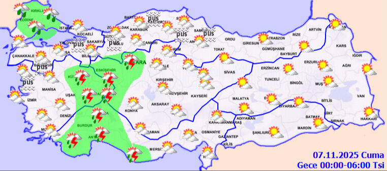 Bugün yağış var mı, yağmur bekleniyor mu? 6 Kasım Hava Durumu Bugün yağış var mı, yağmur bekleniyor mu? 6 Kasım Hava Durumu - 4. Resim