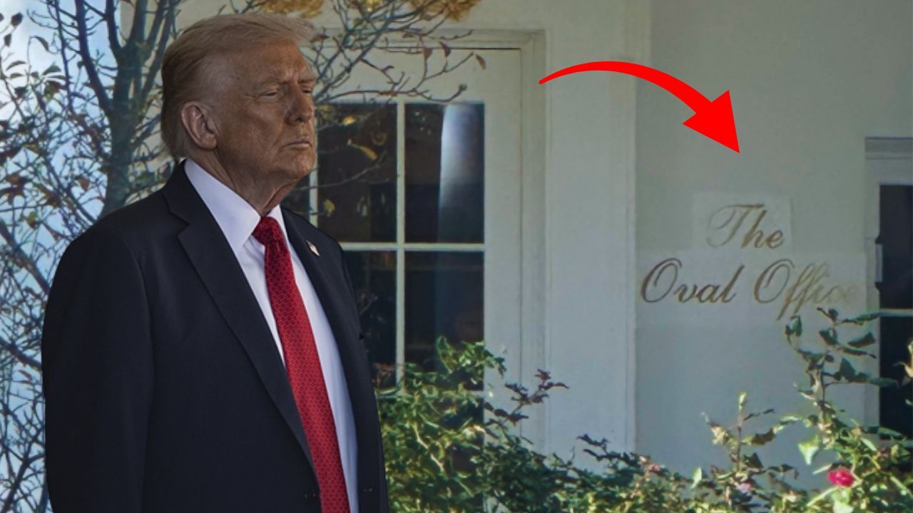  - Oval Ofis'e asılan tabelaya tepki yağdı