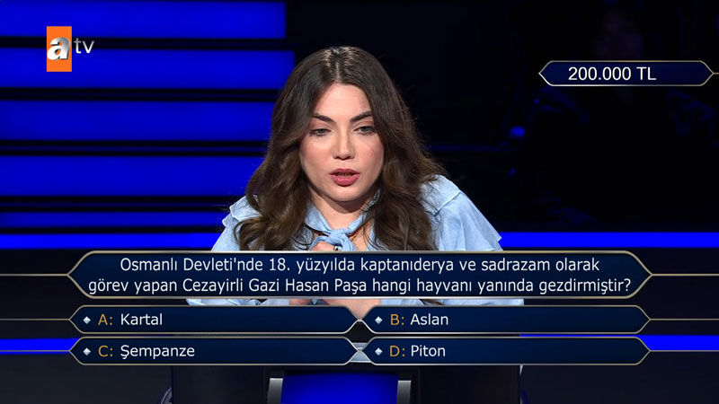 Milyoner’de ‘Osmanlı’ sorusu yarışmacıyı zorladı! Ödülü riske etmedi Milyoner’de ‘Osmanlı’ sorusu yarışmacıyı zorladı! Ödülü riske etmedi - 1. Resim