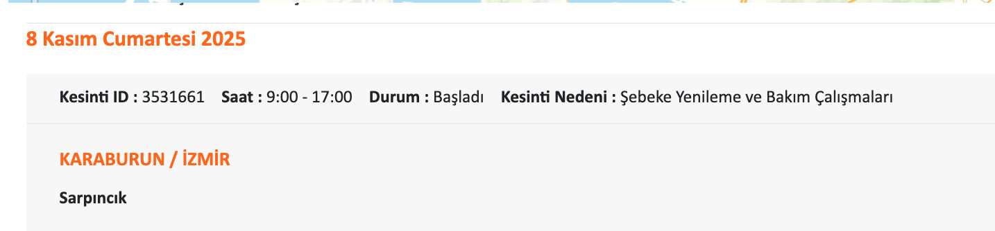 8 Kasım İzmir'de elektrikler ne zaman gelecek? Gediz Elektrik kesintisi sorgulama 8 Kasım İzmir'de elektrikler ne zaman gelecek? Gediz Elektrik kesintisi sorgulama - 10. Resim