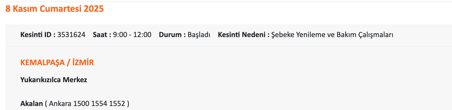 8 Kasım İzmir'de elektrikler ne zaman gelecek? Gediz Elektrik kesintisi sorgulama 8 Kasım İzmir'de elektrikler ne zaman gelecek? Gediz Elektrik kesintisi sorgulama - 12. Resim