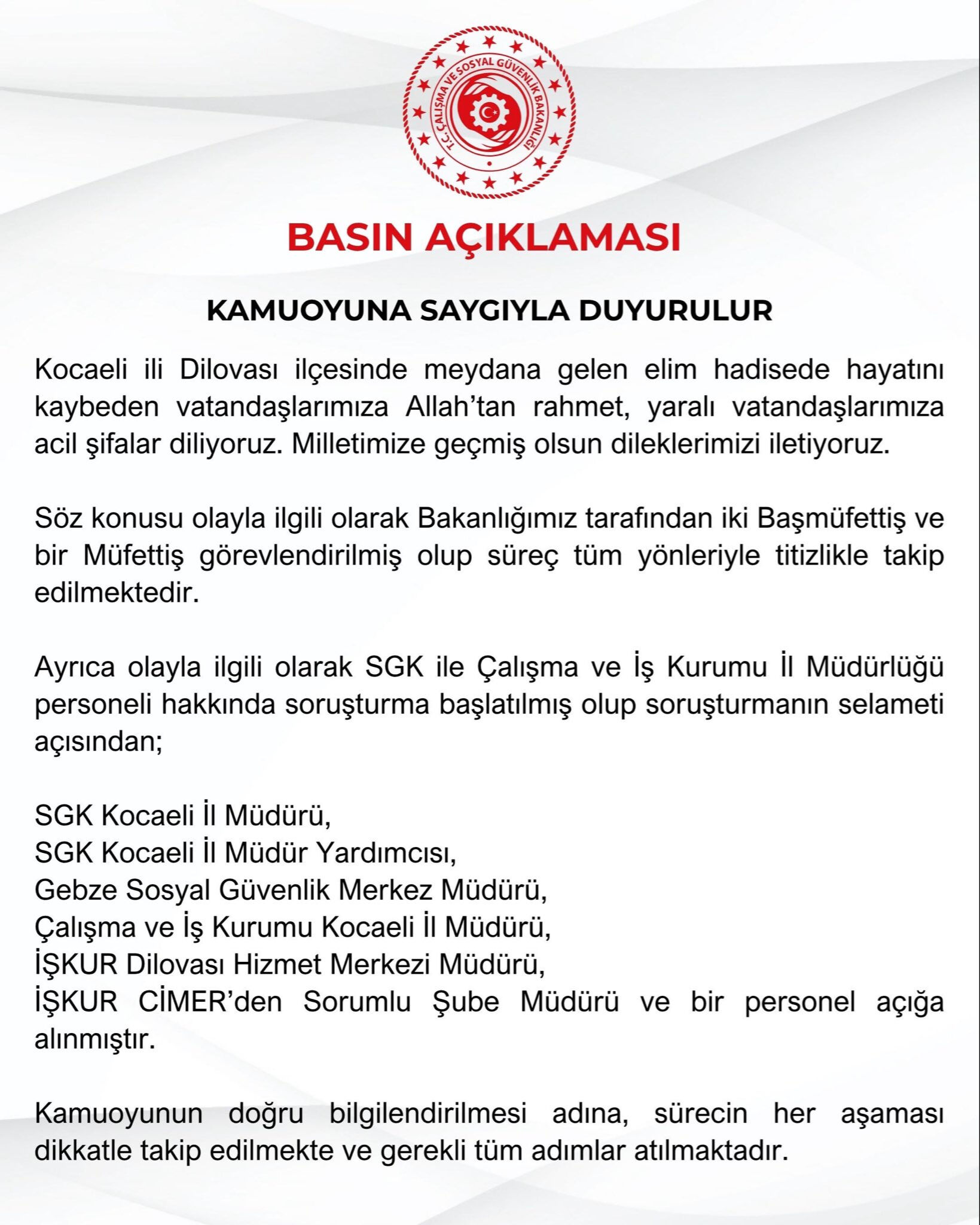 Kocaeli'deki yangın soruşturmasında yeni gelişme! 7 kamu görevlisi açığa alındı Kocaeli'deki yangın soruşturmasında yeni gelişme! 7 kamu görevlisi açığa alındı - 1. Resim