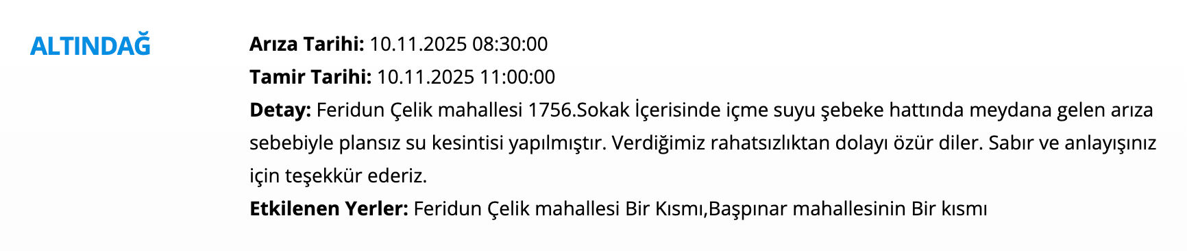 10 Kasım ASKİ su kesintisi sorgulama ekranı! Bugün sular ne zaman gelecek, saat kaçta? Polatlı, Mamak, Etimesgut... - 5. Resim