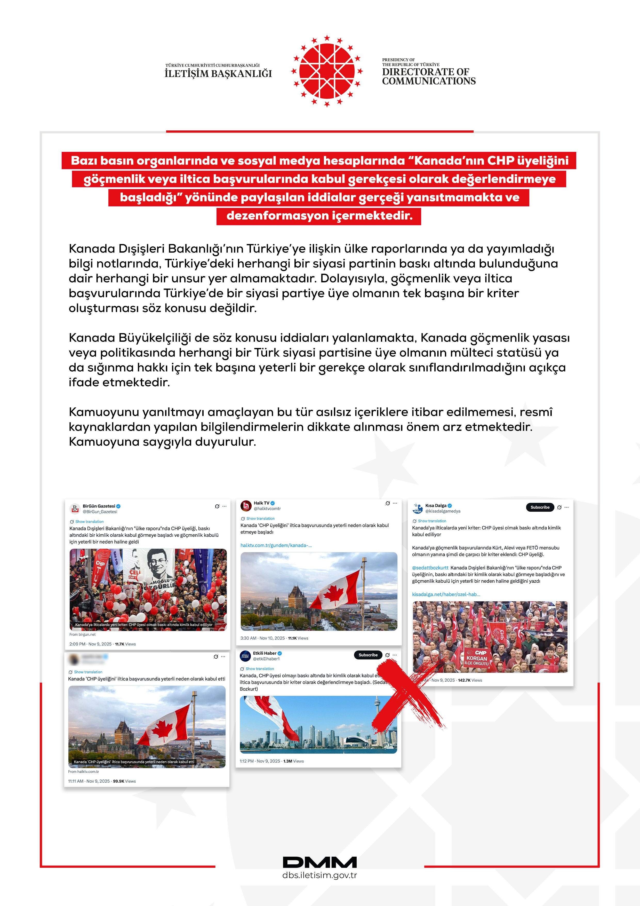 CHP üyeliği Kanada'ya iltica için kabul gerekçesi mi? DMM'den açıklama geldi - 1. Resim