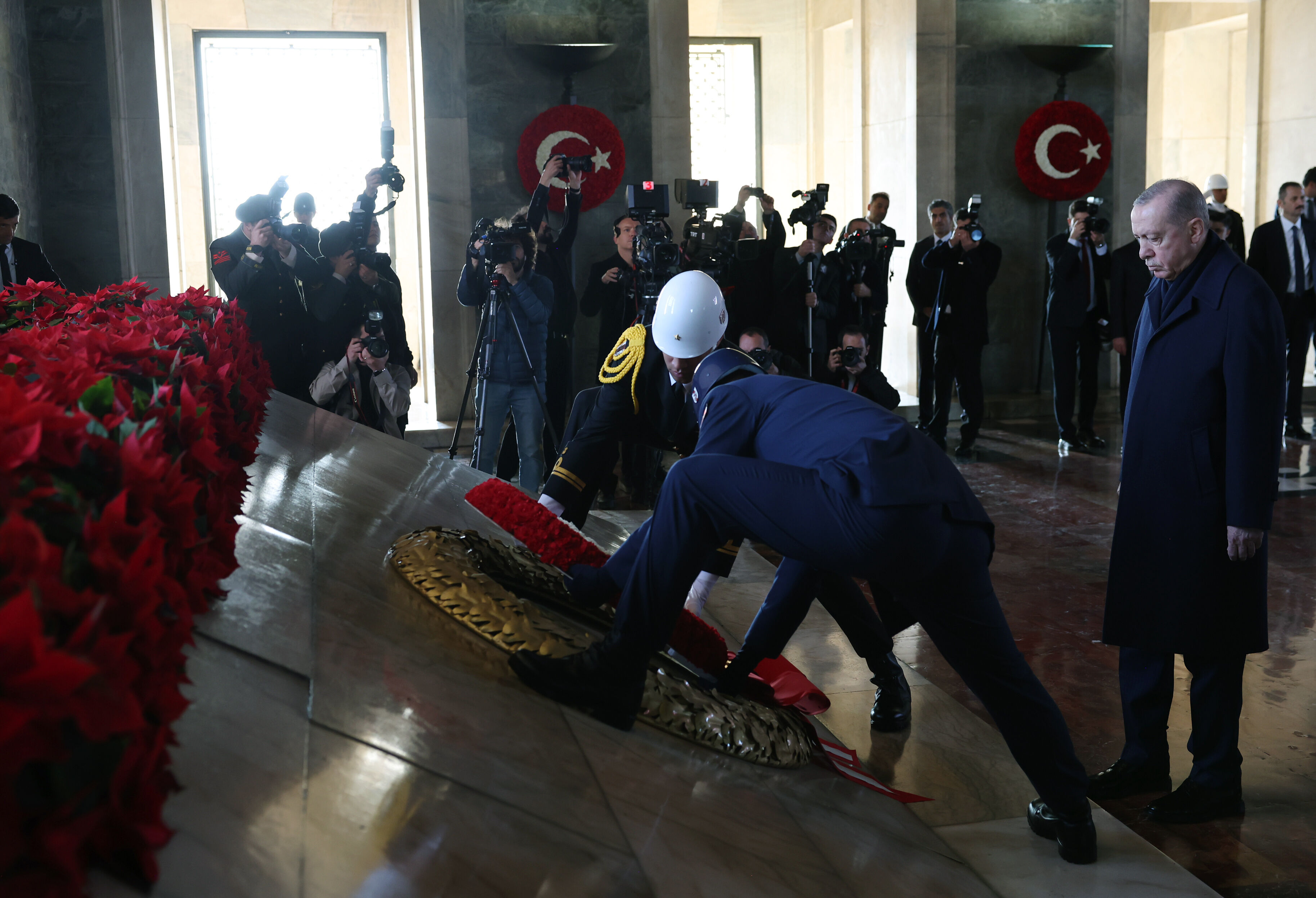 Cumhurbaşkanı Erdoğan ve devlet erkanı Anıtkabir'de! 