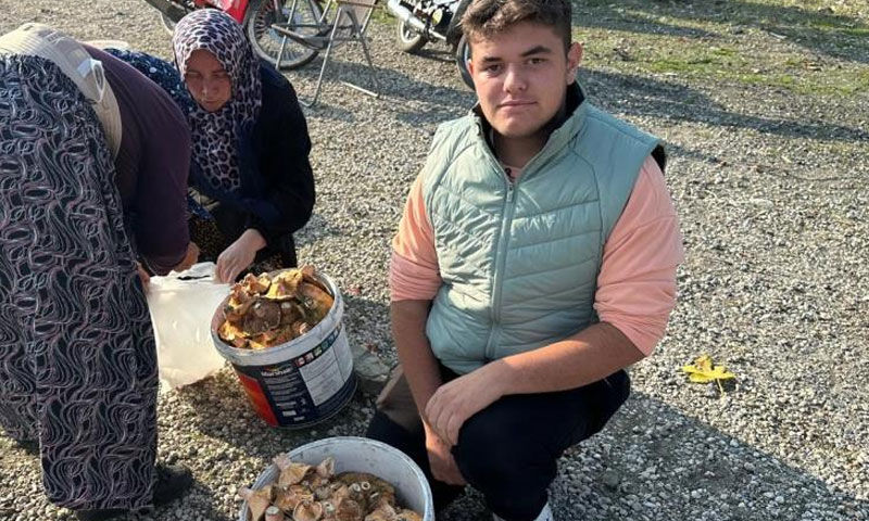 Harçlığını çıkarmak için dağ tepe dolaşıyor! Kilosu 400’den 250’ye düştü, yine pes etmedi - 1. Resim