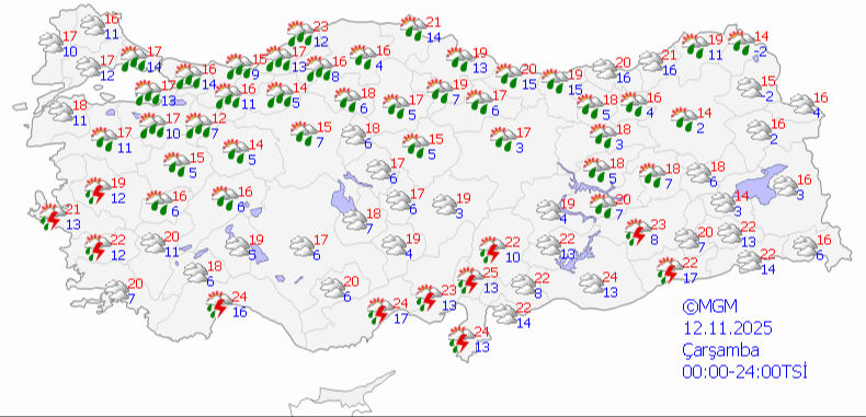 Meteoroloji’den 3 günlük yağış uyarısı: Sıcaklık 5 derece birden düşecek - 3. Resim