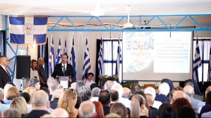 Türkiye'yi doğrudan tehdit eden Rum lider EOKA’yı övdü! Türk katliamına Türkiye'yi doğrudan tehdit eden Rum lider EOKA’yı övdü! Türk katliamına “kurtuluş” dedi - 1. Resim