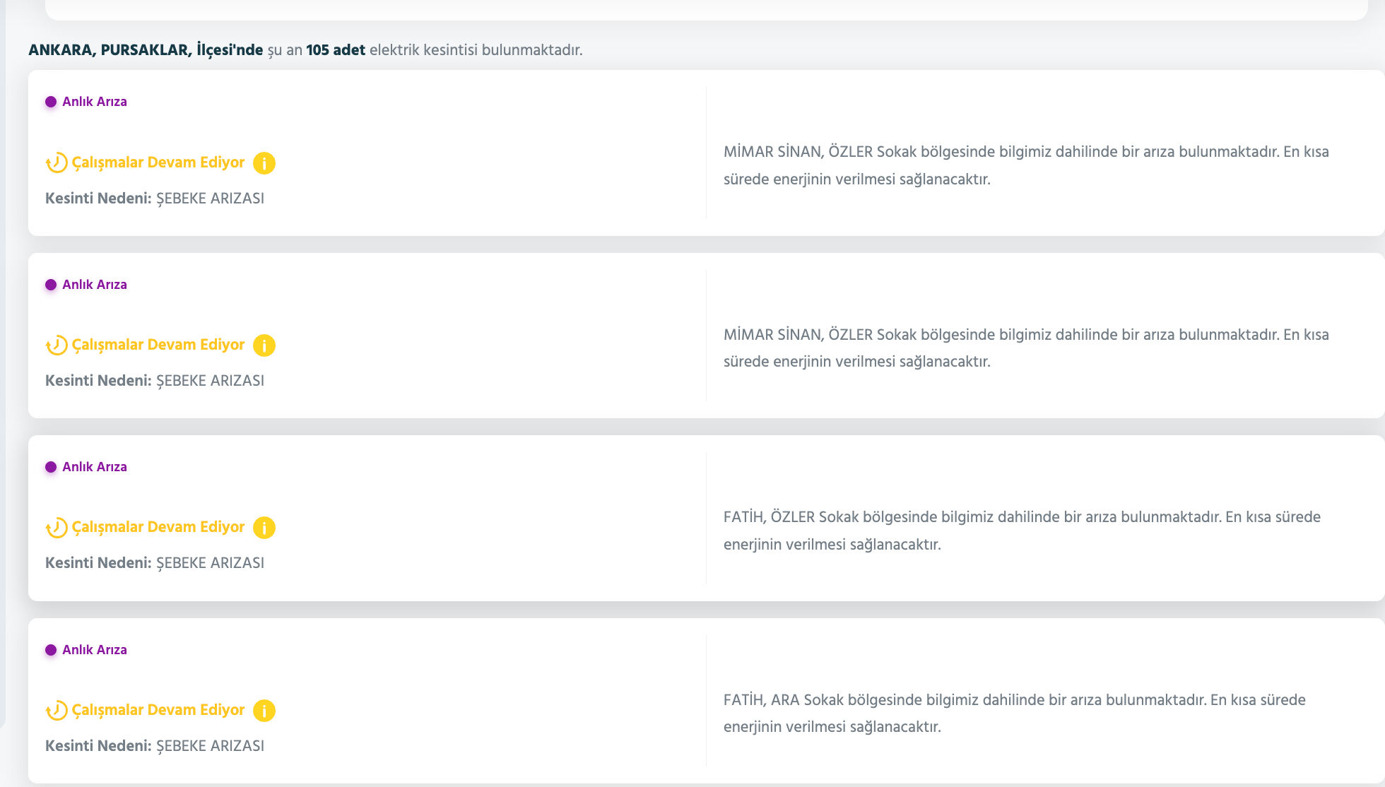 Başkent Elektrik duyurdu! 11 Kasım Ankara'da elektrikler ne zaman gelecek, saat kaçta? Birçok ilçe karanlığa gömüldü - 9. Resim
