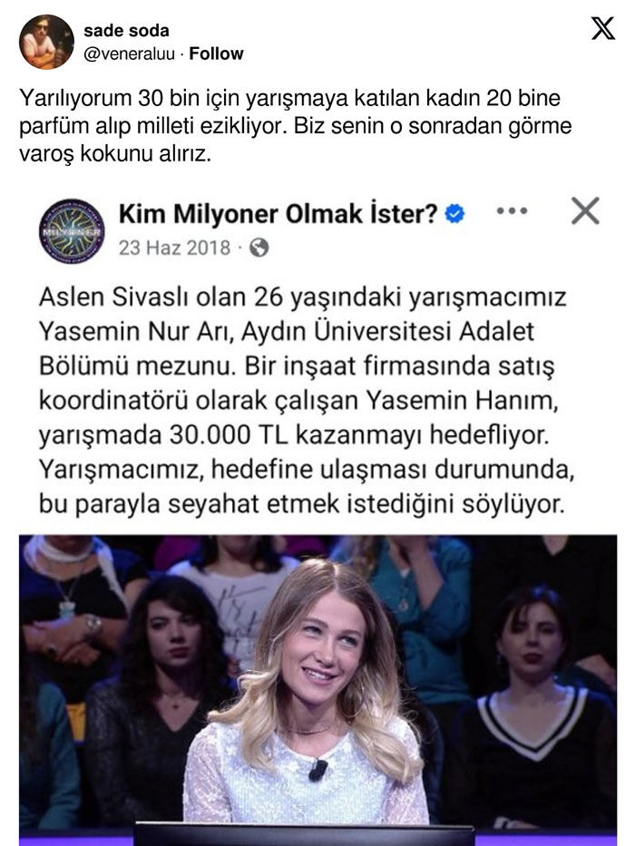 “Fakirlerle aynı kokmak istemiyorum” diyen fenomen Yasemin Arı’ya tepki yağdı - 3. Resim