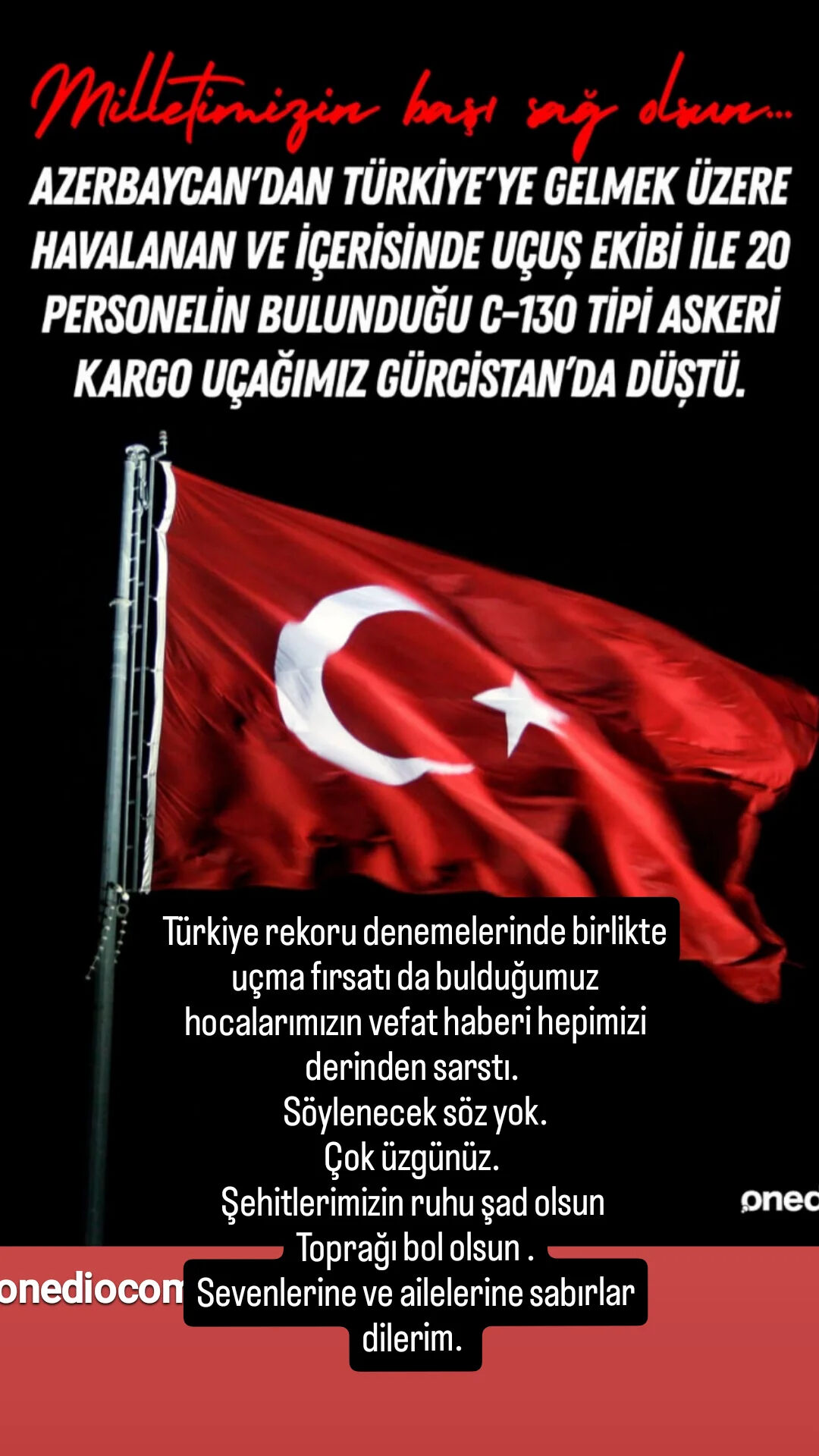 Hayko Cepkin’den şehitlerimiz için acı mesaj… Birlikte uçtukları kareyi paylaştı - 2. Resim