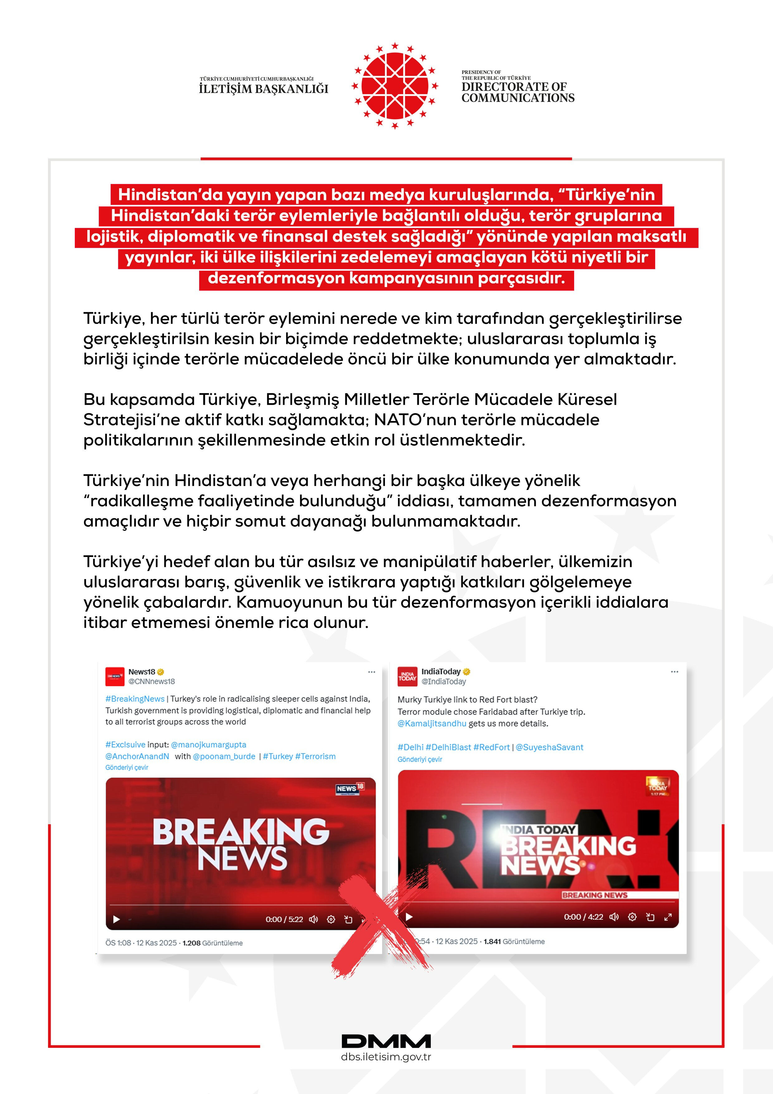 'Türkiye'nin Hindistan'daki terör eylemi ile bağlantılı olduğu' iddiası yalanlandı! 'Türkiye'nin Hindistan'daki terör eylemi ile bağlantılı olduğu' iddiası yalanlandı! - 2. Resim