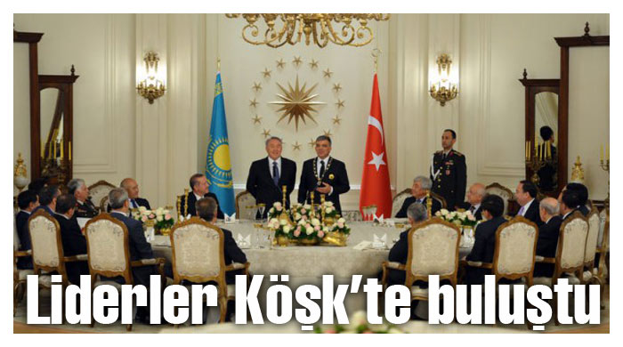 3 lider Köşk'te buluştu 3 lider Köşk'te buluştu