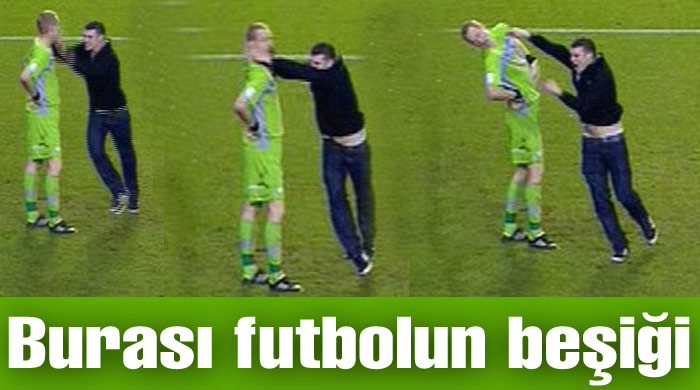 Taraftardan kaleciye Osmanlı tokadı Taraftardan kaleciye Osmanlı tokadı