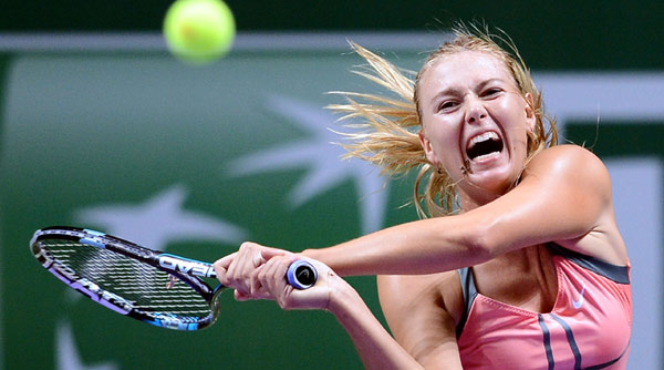Sharapova'dan agresif oyun! Sharapova'dan agresif oyun!