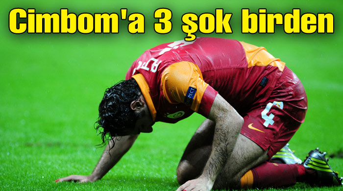 Galatasaray'a 3 şok birden! Galatasaray'a 3 şok birden!