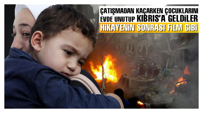 Çatışmadan kaçarken çocuklarını evde unuttular