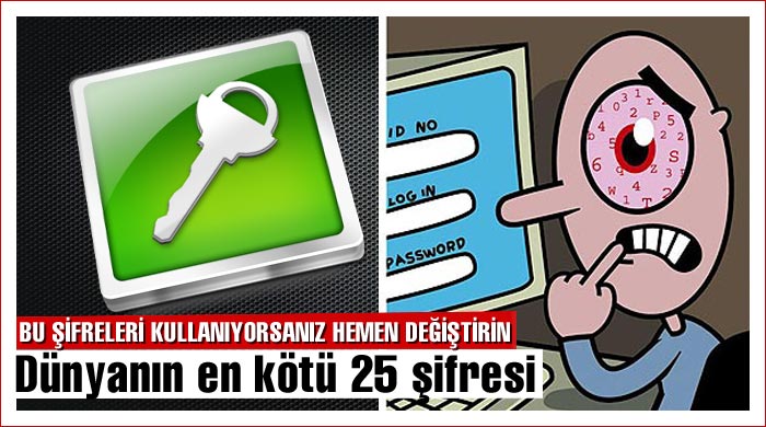 Bu şifreleri kullanıyorsanız hemen değiştirin