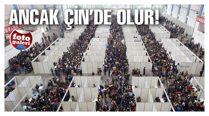 Çin&#039;de iş fuarı böyle olur!