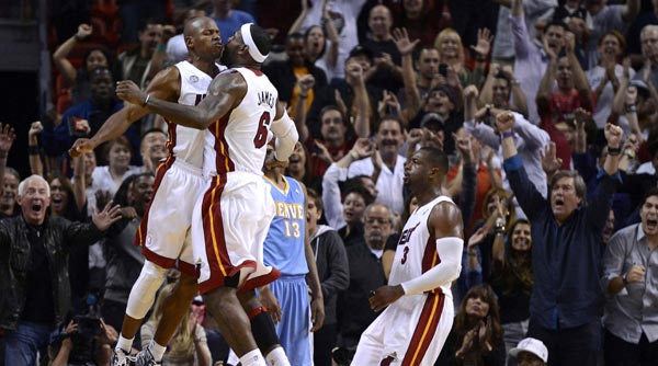 Miami Heat'i Ray Allen'ın üçlüğü kurtardı Miami Heat'i Ray Allen'ın üçlüğü kurtardı