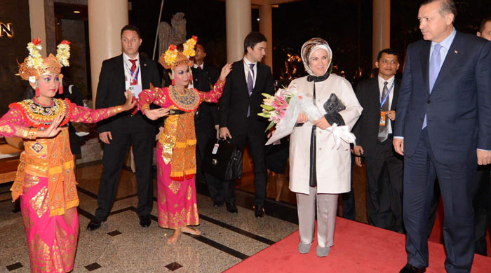 Erdoğan'a sürpriz karşılama Erdoğan'a sürpriz karşılama