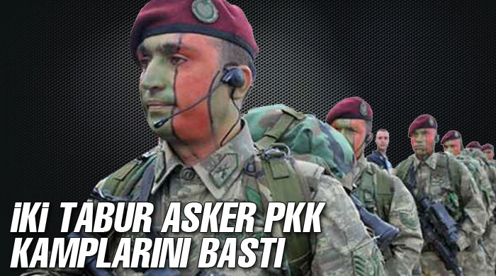 Bordo berelilerden PKK kamplarına baskın Bordo berelilerden PKK kamplarına baskın