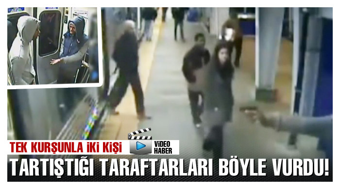 Tartıştığı taraftarları böyle vurdu!