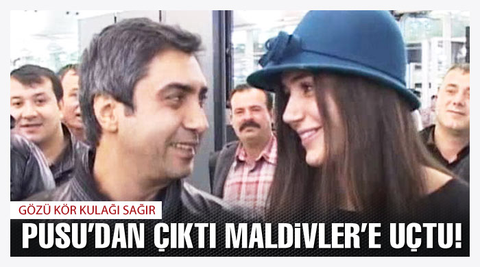 Şaşmaz çifti Maldivler&#039;e uçtu