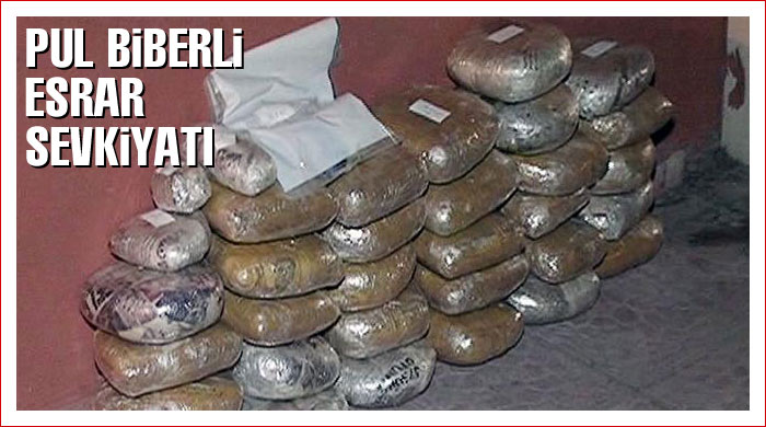 Pul biberli esrar sevkiyatı Pul biberli esrar sevkiyatı
