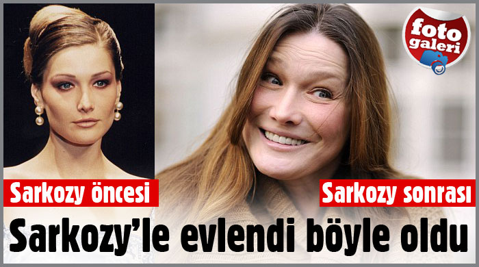 Carla Bruni&#039;de inanılmaz değişim