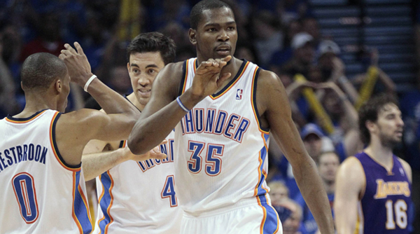 Thunder finale, Lakers evine Thunder finale, Lakers evine
