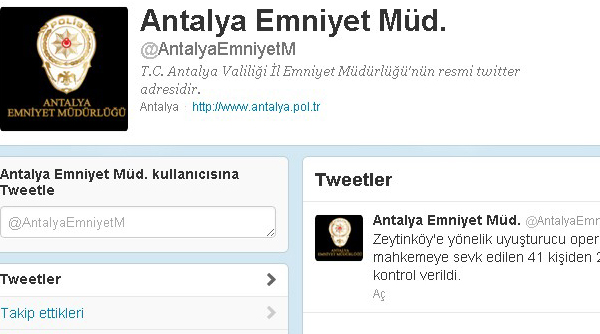 Emniyet de sosyal medyada Emniyet de sosyal medyada