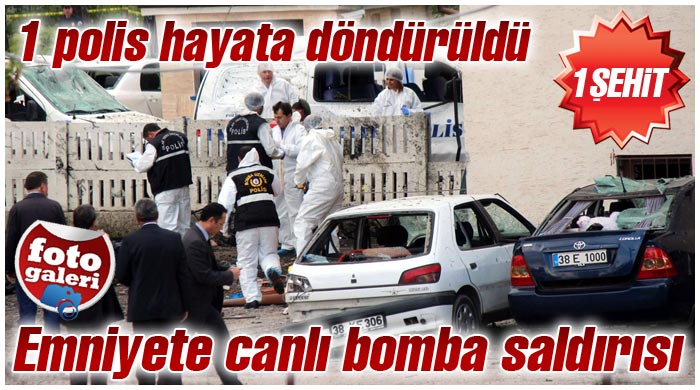 Emniyete saldırı! 1 şehit, 3 terörist öldürüldü