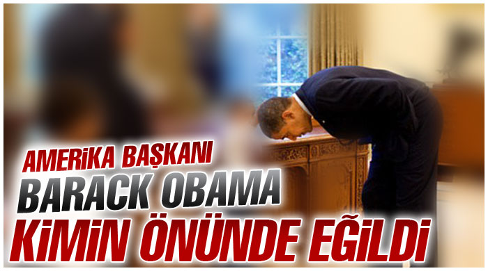 Obama&#039;nın iki büklüm olduğu an...