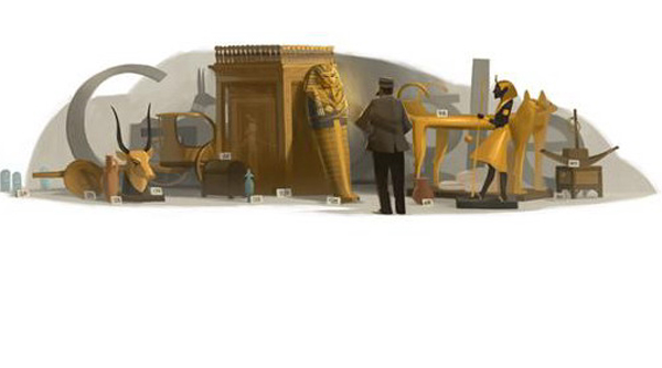 Google'dan arkeolog Howard Carter için özel logo 