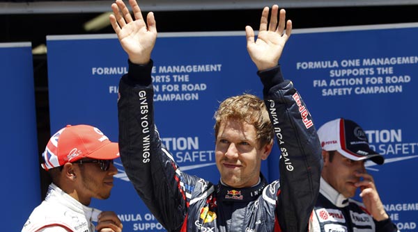 Avrupa Grand Prix'sinde ilk cep Vettel'in  Avrupa Grand Prix'sinde ilk cep Vettel'in