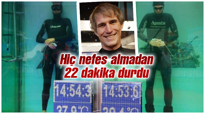 Hiç nefes almadan 22 dakika durdu Hiç nefes almadan 22 dakika durdu