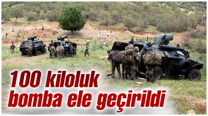 100 kiloluk bomba ele geçirildi 100 kiloluk bomba ele geçirildi