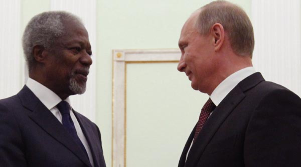 Putin, Kofi Annan ile görüştü Putin, Kofi Annan ile görüştü