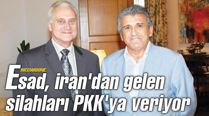 Esad, iran'dan gelen silahları PKK'ya veriyor Esad, iran'dan gelen silahları PKK'ya veriyor