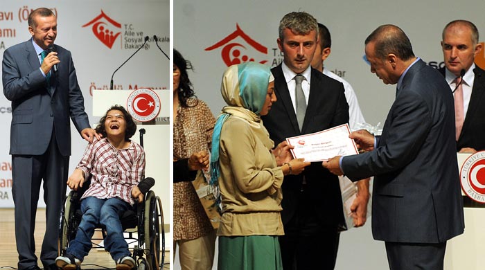 Büşra, Erdoğan'ı duygulandırdı Büşra, Erdoğan'ı duygulandırdı