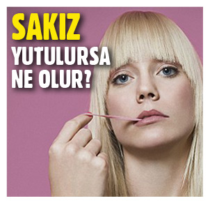 Sakız yutulursa ne olur?
