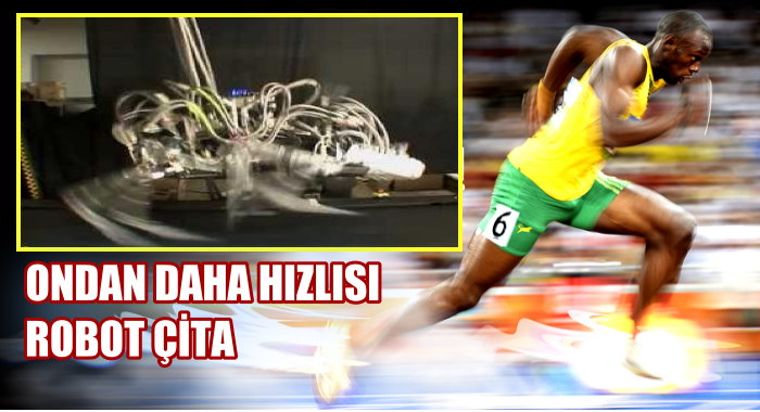 Robot Çita, Bolt&#039;tan daha hızlı