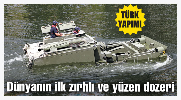 Dünyanın ilk zırhlı ve yüzen dozeri