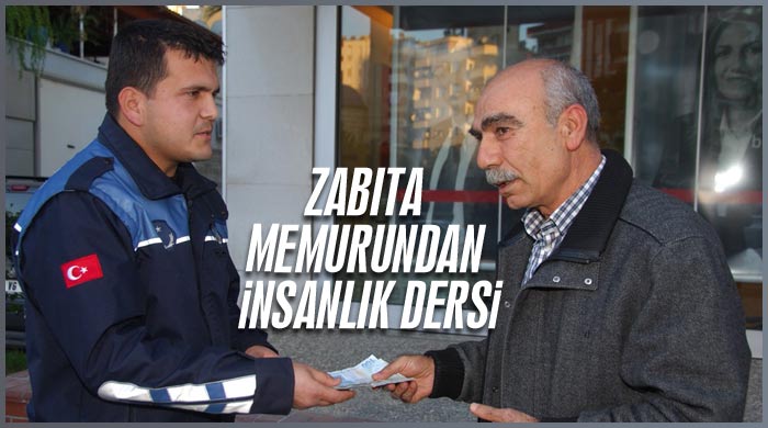 Zabıta memurundan insanlık dersi Zabıta memurundan insanlık dersi