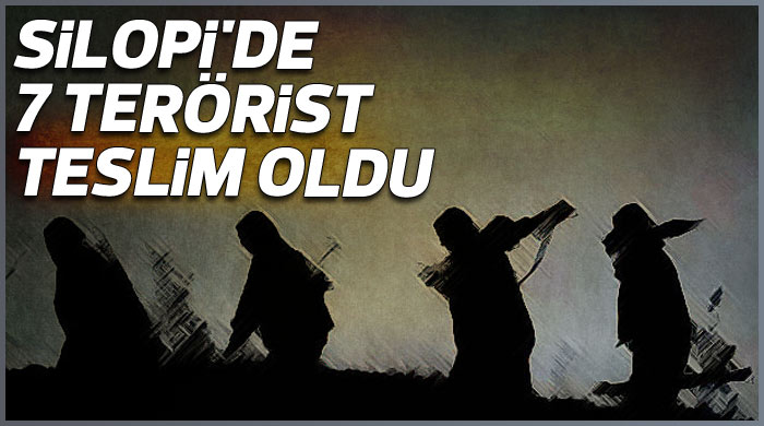 Silopi'de 7 terörist teslim oldu Silopi'de 7 terörist teslim oldu