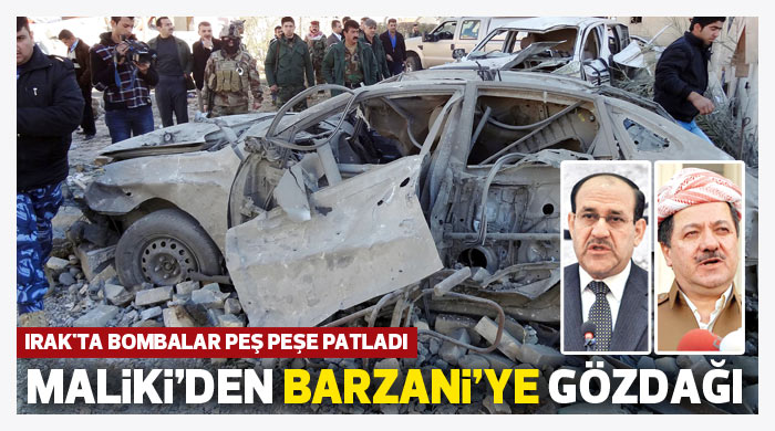 Maliki'den Barzani'ye gözdağı Maliki'den Barzani'ye gözdağı