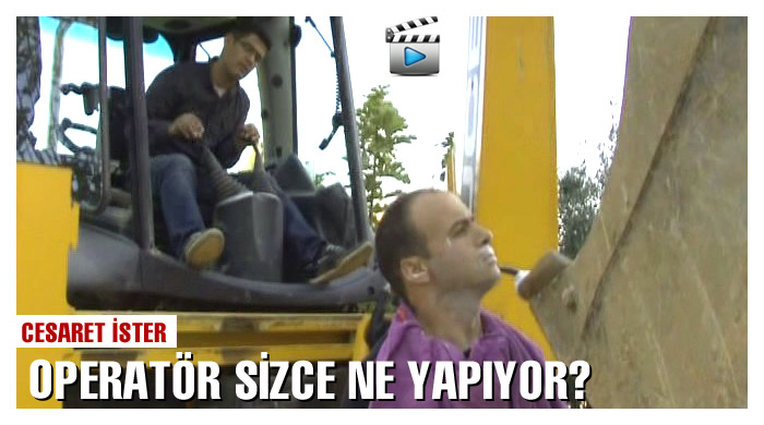 Kepçeyle traş ne ki, daha saç kesecek